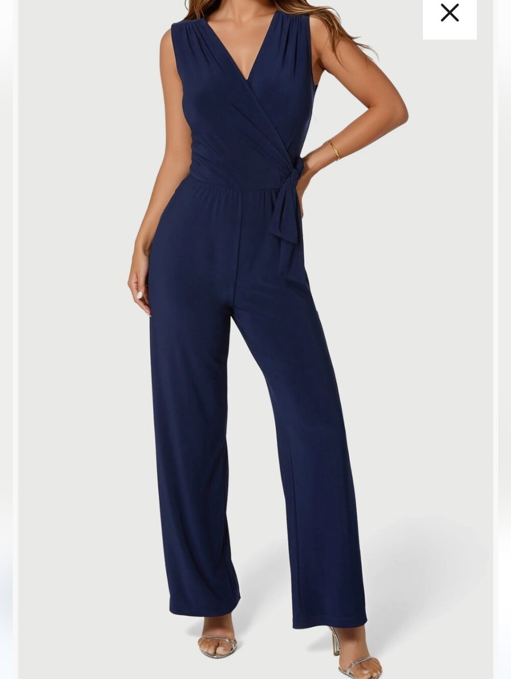 bebe Faux Wrap Jumpsuit